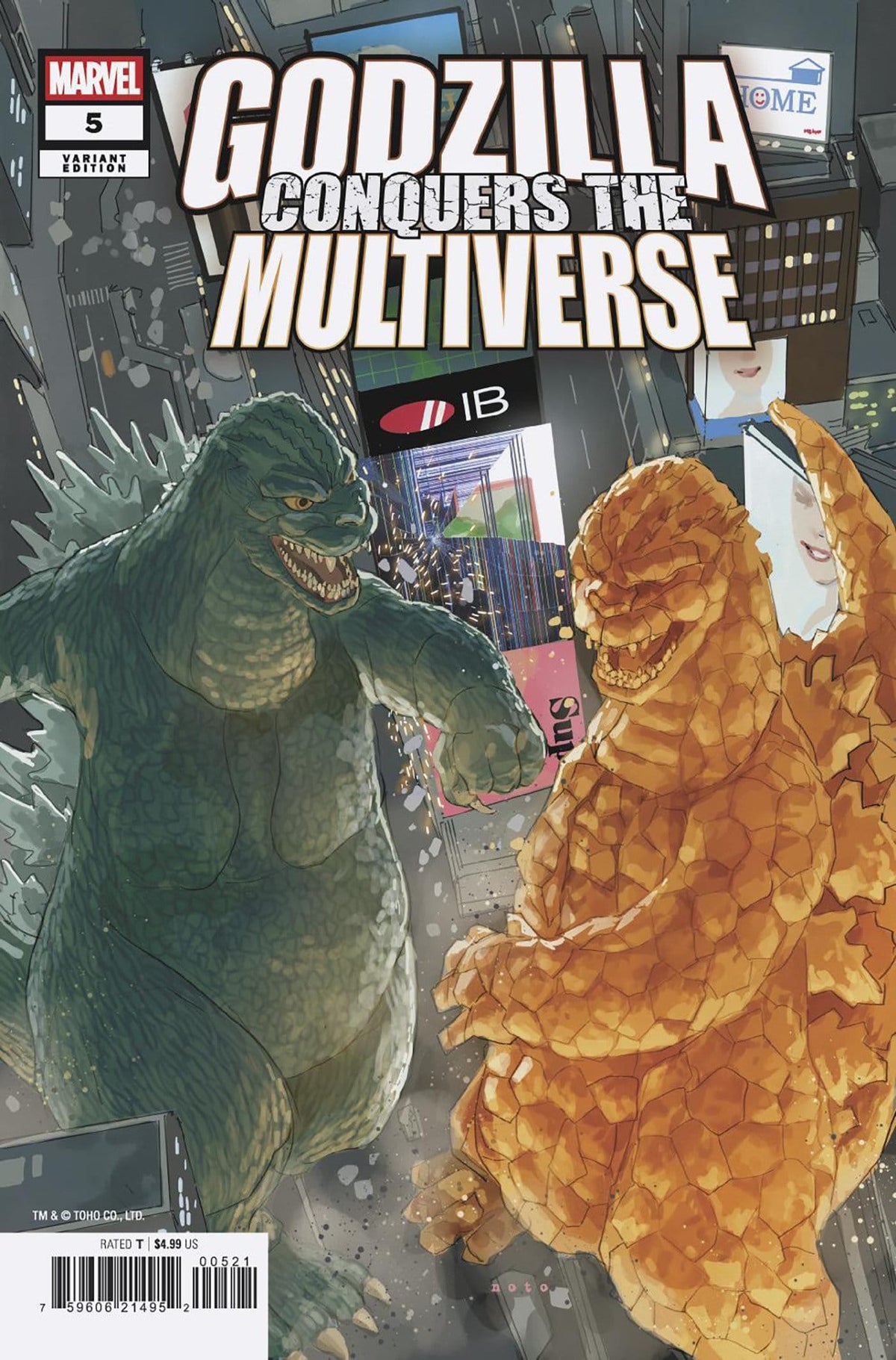 Marvel Comics Godzilla Conquers The Multiverse #5 TBD Artist Heisei vs. Marvel Variant