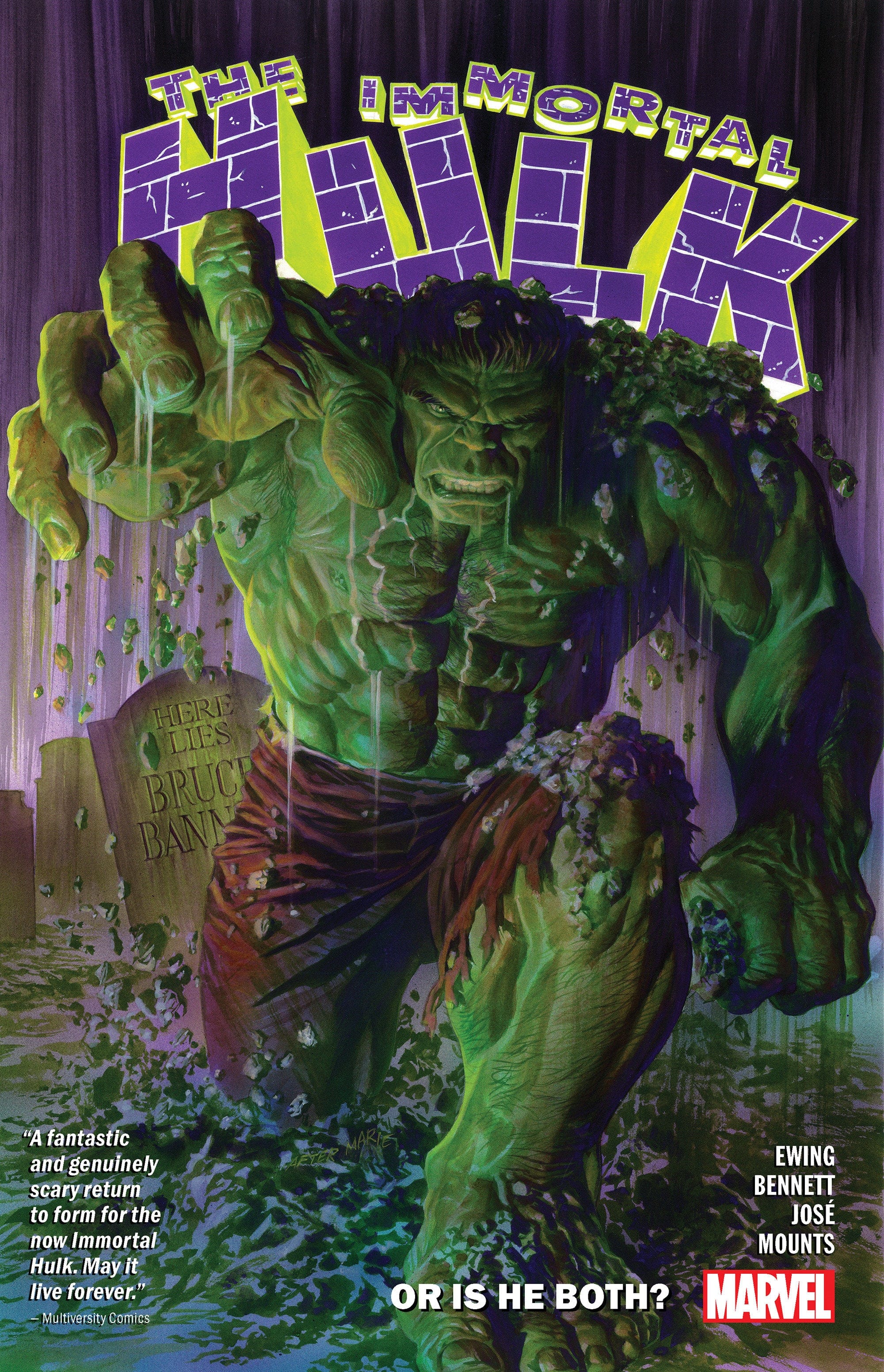 Marvel Comics Immortal Hulk Volume 1: Or Is He Both?