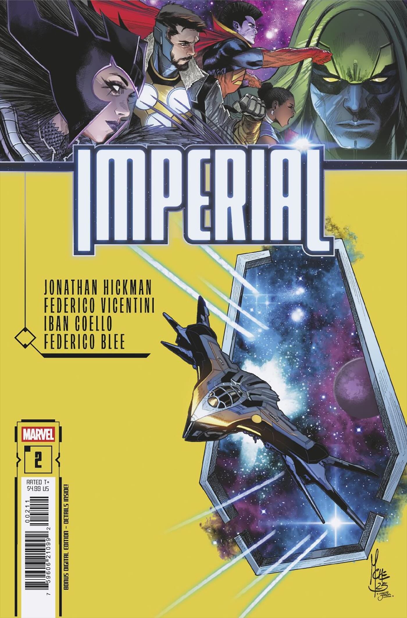 Marvel Comics Imperial #1 2 3 4 Main Cover Marco Checchetto Set