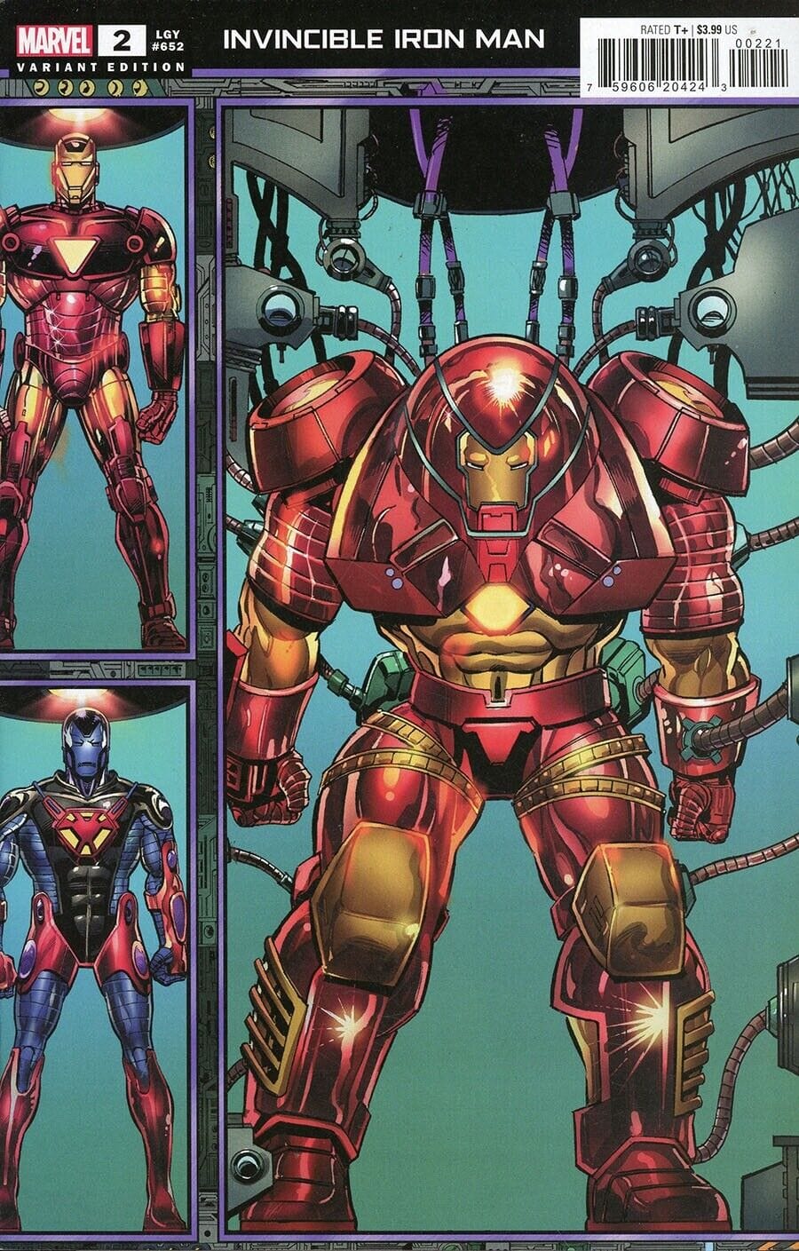 Marvel Comics Invincible Iron Man (2022) Layton Connecting Cover Variant Set