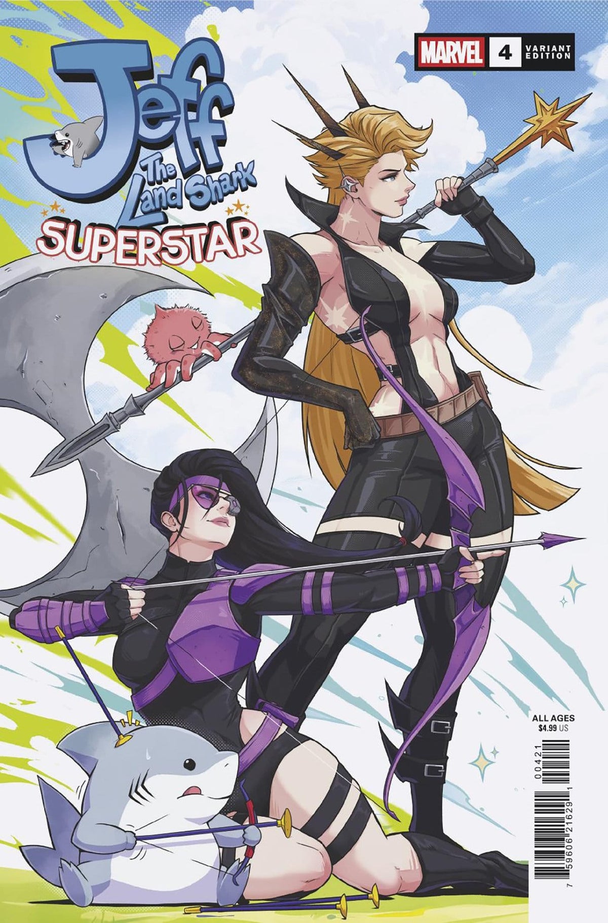 Marvel Comics Jeff The Land Shark: Superstar #4 Jhony Caballero Variant