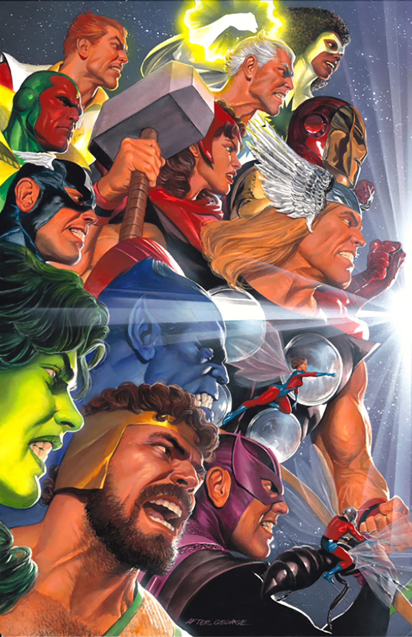 Marvel Comics JLA/Avengers #3 Facsimile Edition Alex Ross 2-Part Connecting Variant A