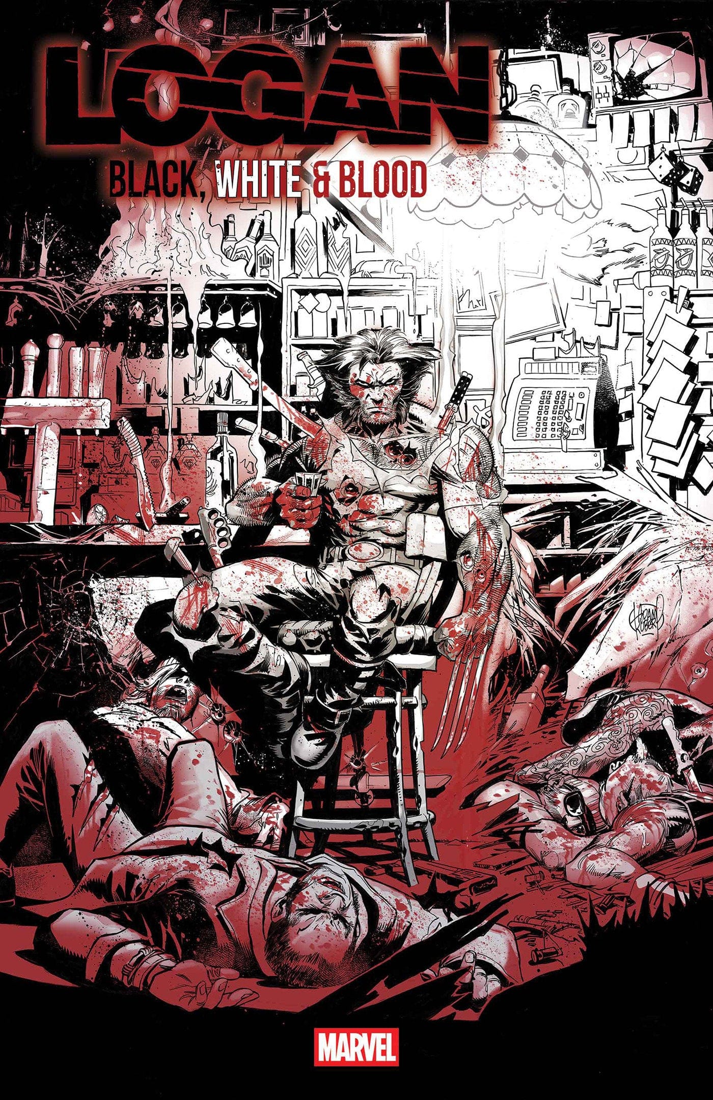 Marvel Comics Logan: Black, White & Blood #1 Adam Kubert Variant