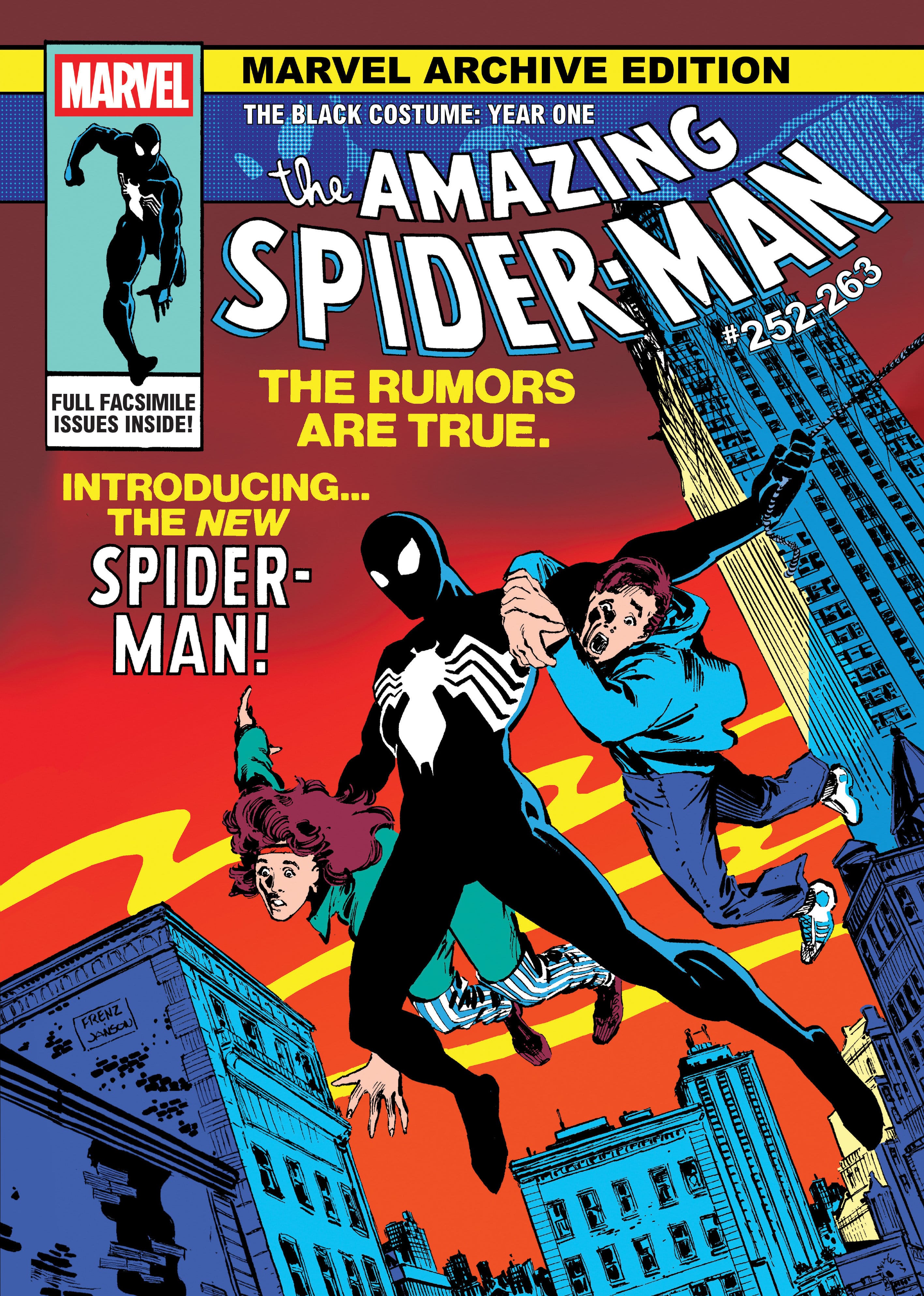 Marvel Comics Marvel Archive Edition: Amazing Spider-Man - The Black Costume: Year One Gallery Edition Ron Frenz Original First Issue Cover