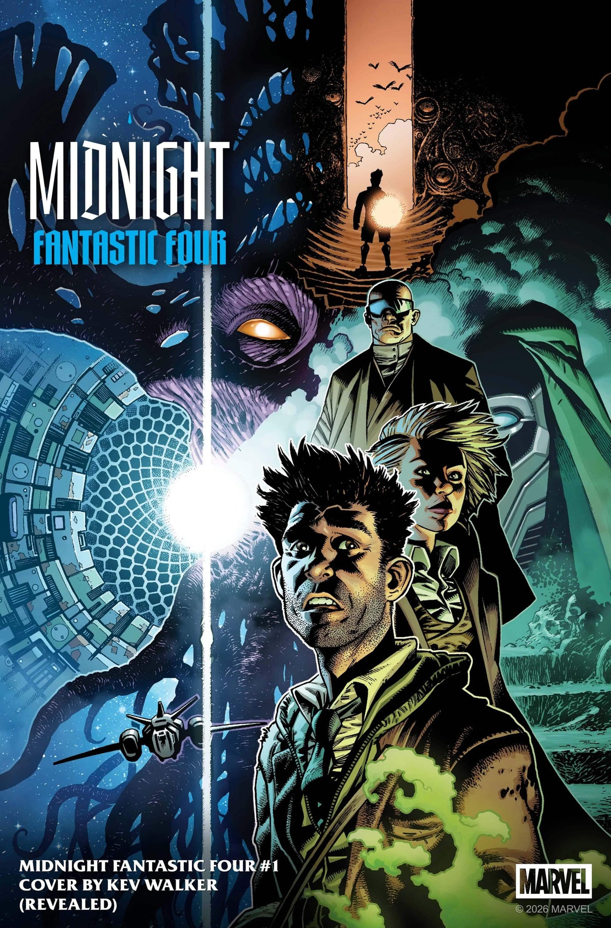 Marvel Comics Midnight Fantastic Four #1 Main Cover Kev Walker