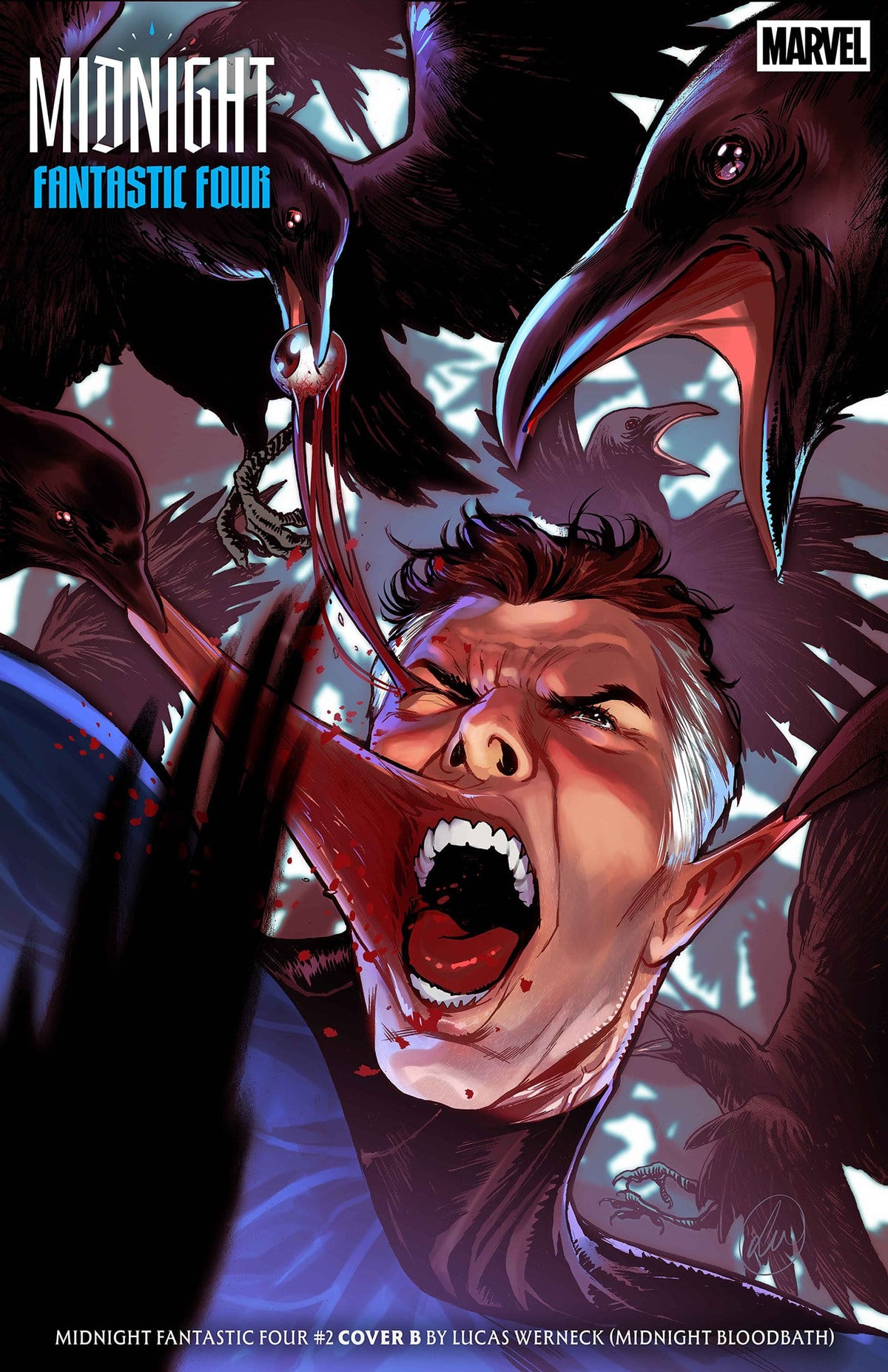 Marvel Comics Midnight Fantastic Four #2 Cover B Lucas Werneck Midnight Bloodbath Variant