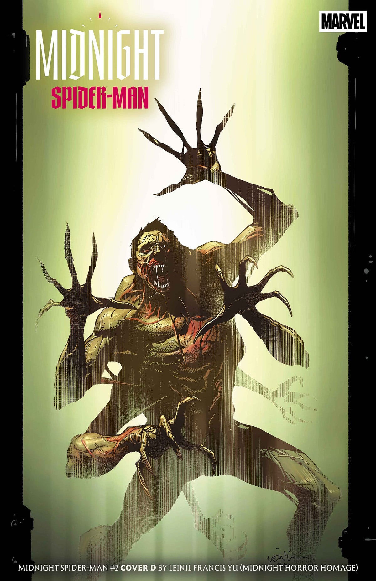 Marvel Comics Midnight Spider-Man #2 Cover D Leinil Yu Midnight Horror Homage Variant