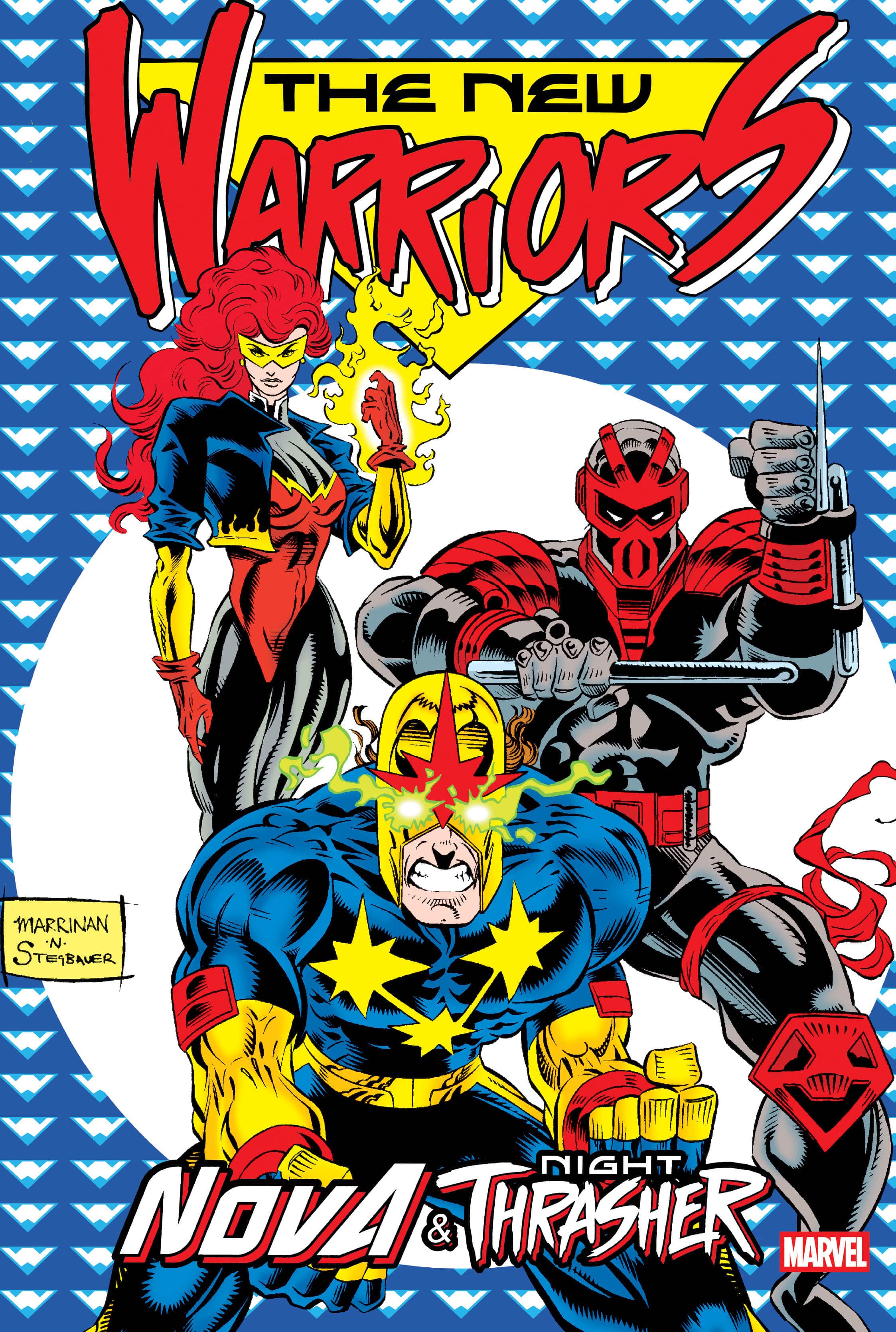 Marvel Comics New Warriors: Nova & Night Thrasher Omnibus Chris Marrinan Cover