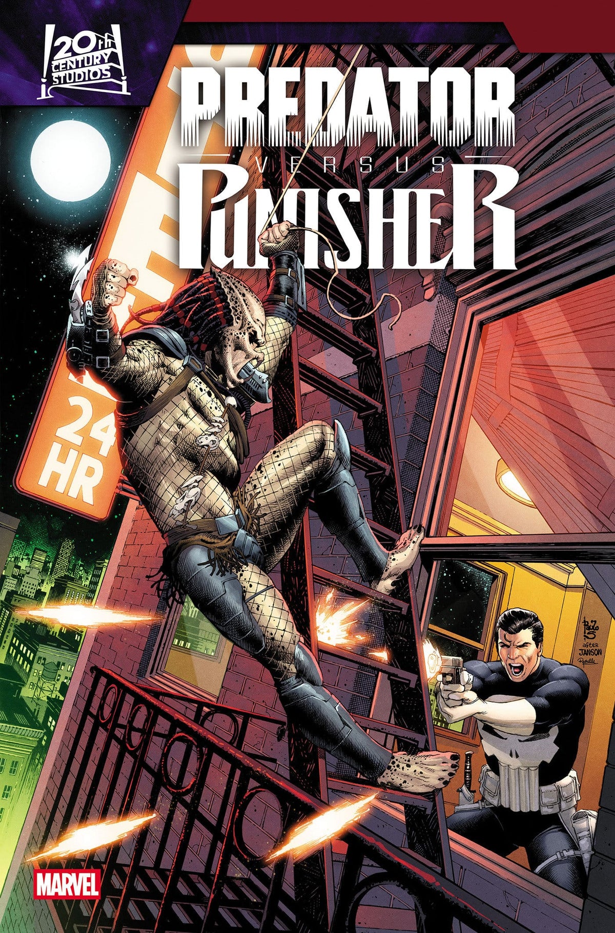 Marvel Comics Predator vs. Punisher #2 Cover B Paulo Siqueira Homage Variant