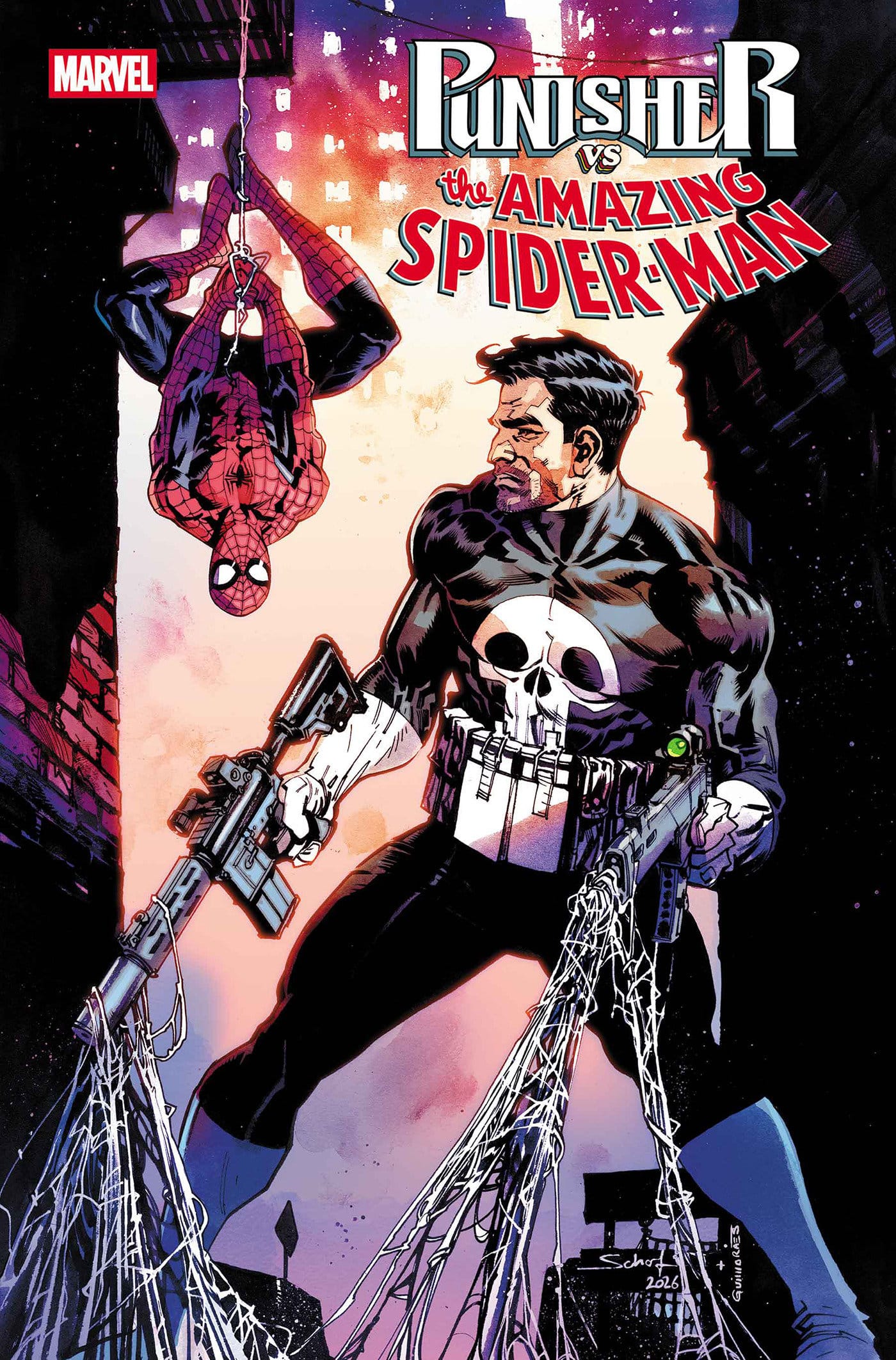 Marvel Comics Punisher vs. Spider-Man #1 Main Cover Jonas Scharf
