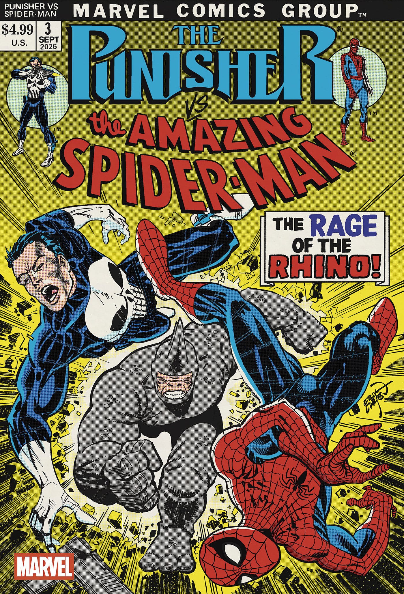 Marvel Comics Punisher vs. Spider-Man #3 Erik Larsen Variant