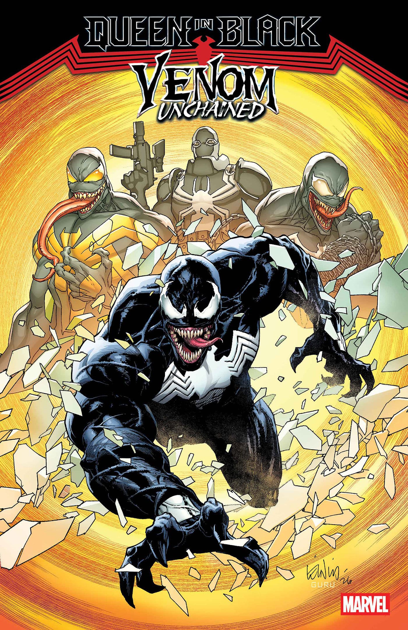 Marvel Comics Queen In Black: Venom Unchained #1 Main Cover Leinil Yu