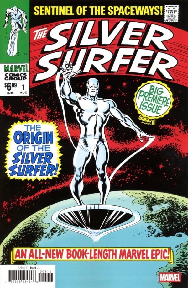 Marvel Comics Silver Surfer #1 Facsimile Edition Main Cover John Buscema