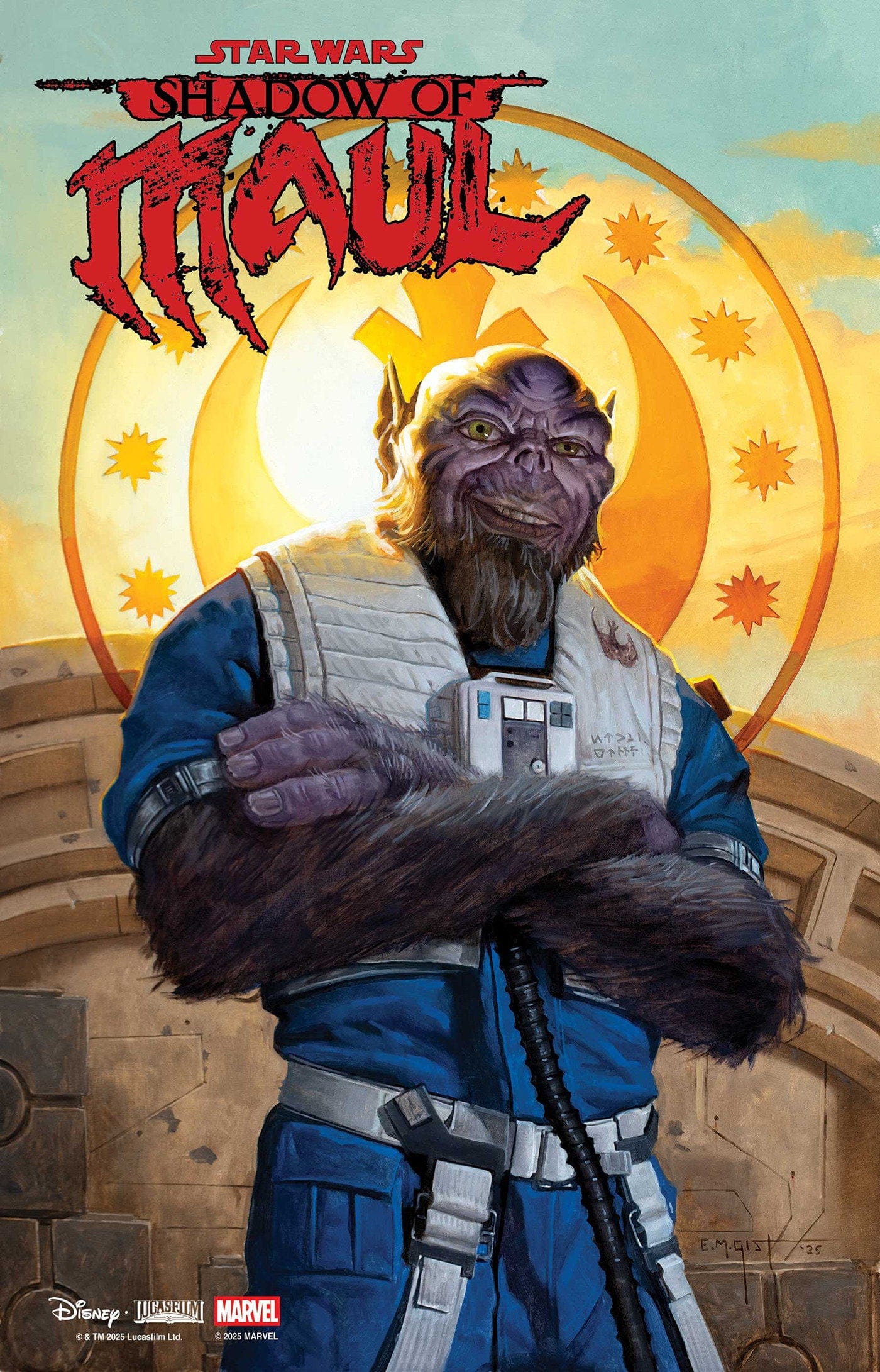 Marvel Comics Star Wars: Shadow Of Maul #3 E.M. Gist Mandalorian & Grogu Variant