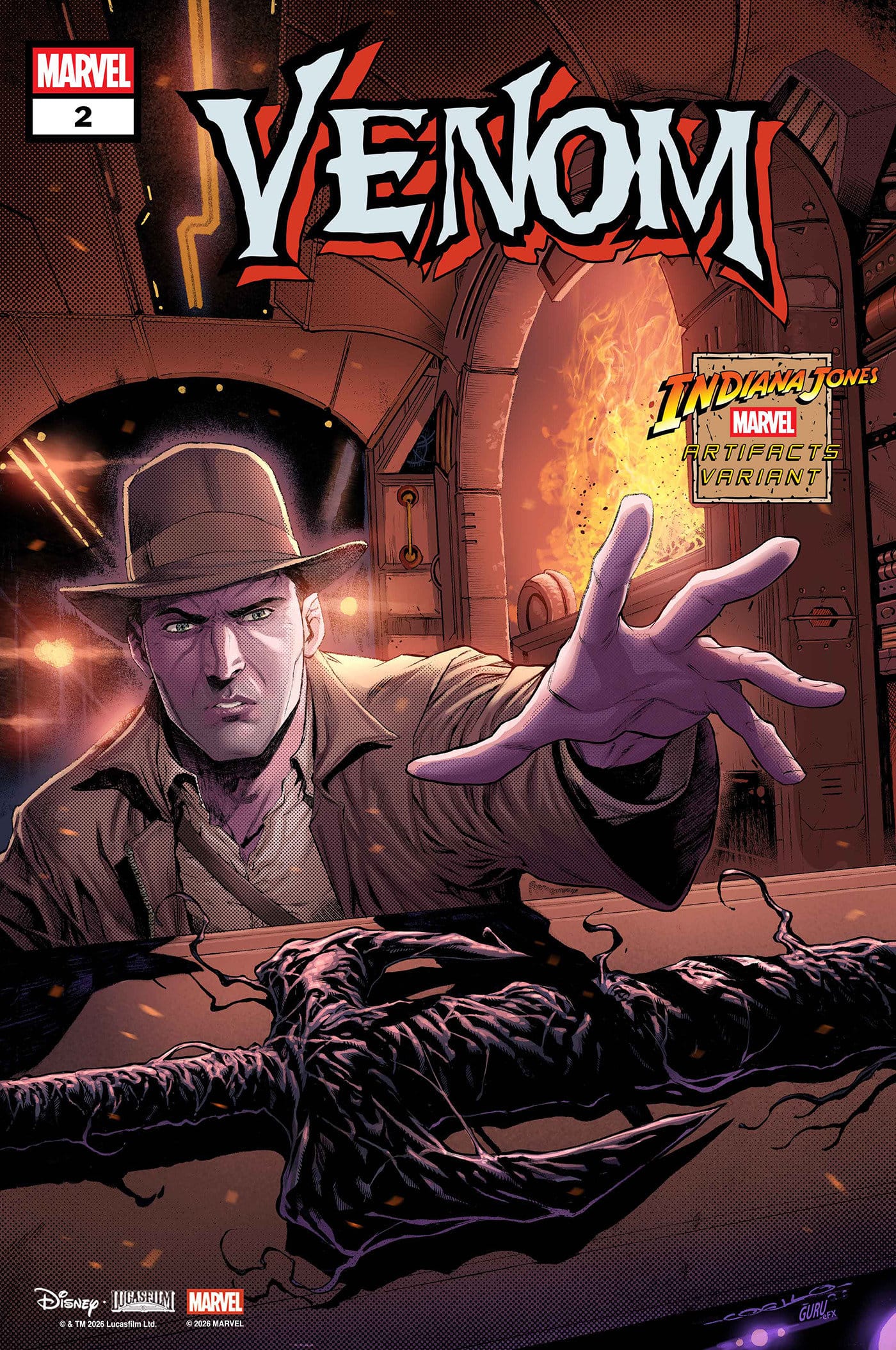 Marvel Comics Venom #2 Iban Coello Indiana Jones Marvel Artifact Variant