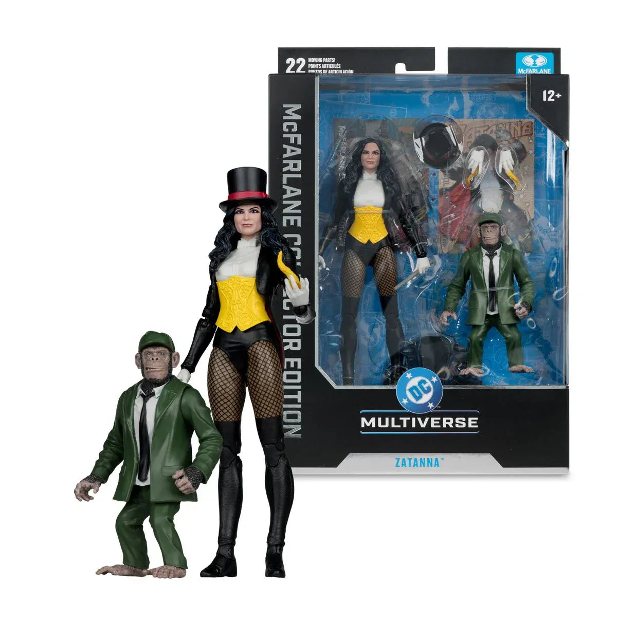 McFarlane Toys DC Multiverse McFarlane Collector Edition #53 Zatanna with Detective Chimp Action Figure