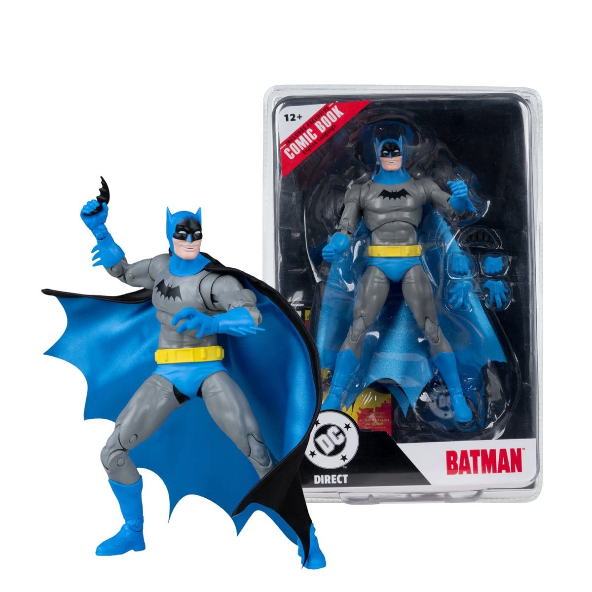 McFarlane Toys DC Page Punchers Batman #1 Batman 7-inch Action Figure with Comic Book