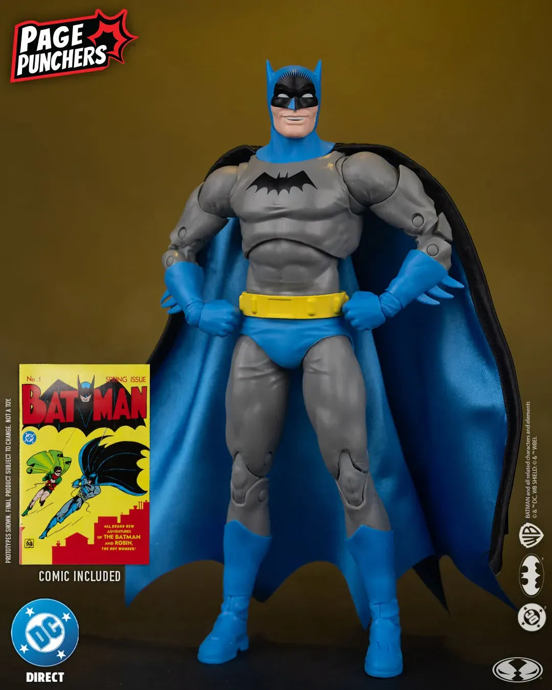McFarlane Toys DC Page Punchers Batman #1 Batman 7-inch Action Figure with Comic Book