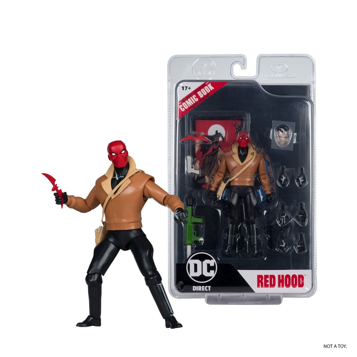 McFarlane Toys DC Page Punchers Batman: The Adventures Continue Red Hood 6-inch Action Figure with Comic Book
