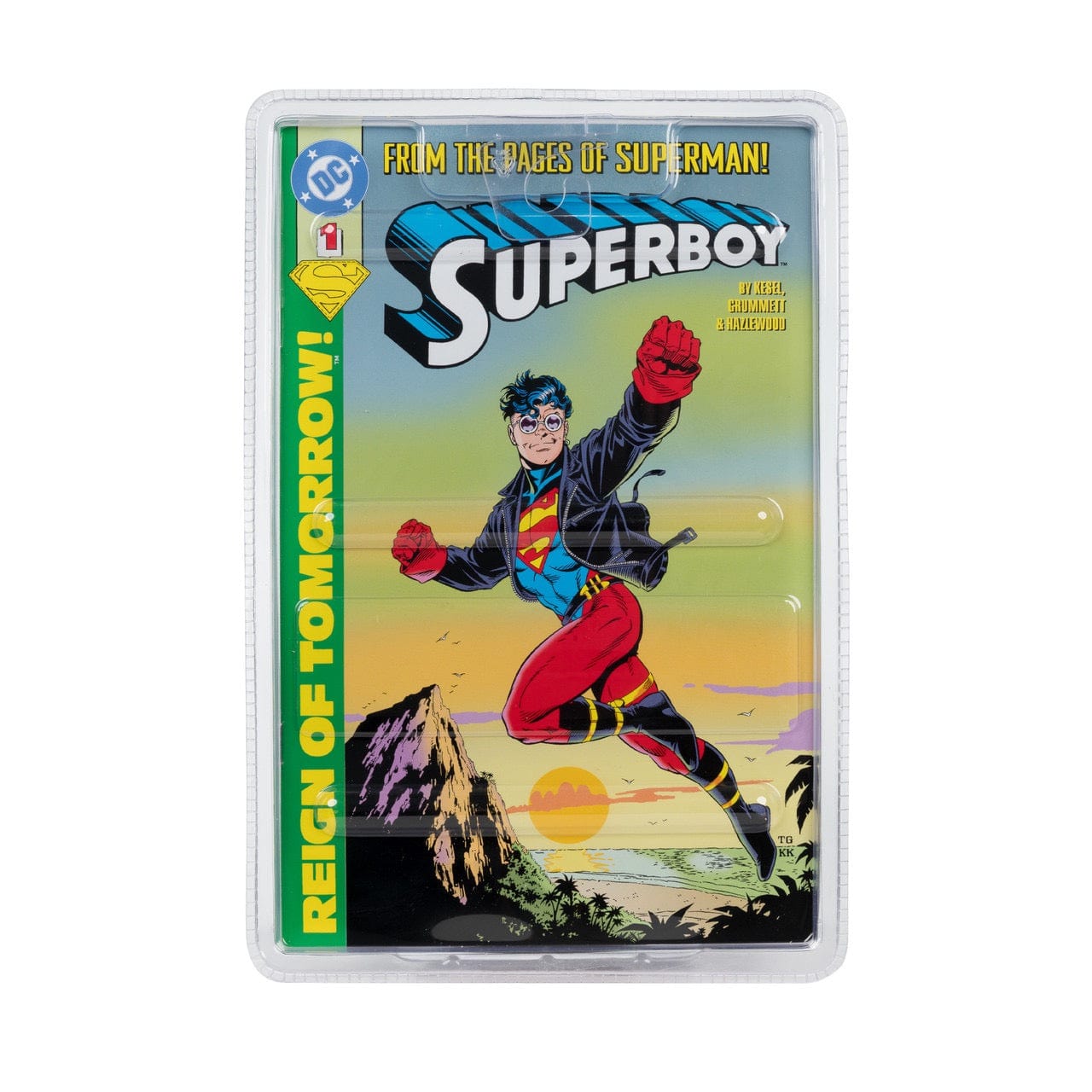 McFarlane Toys DC Page Punchers Superboy #1 Superboy 7-inch Action Figure with Comic Book