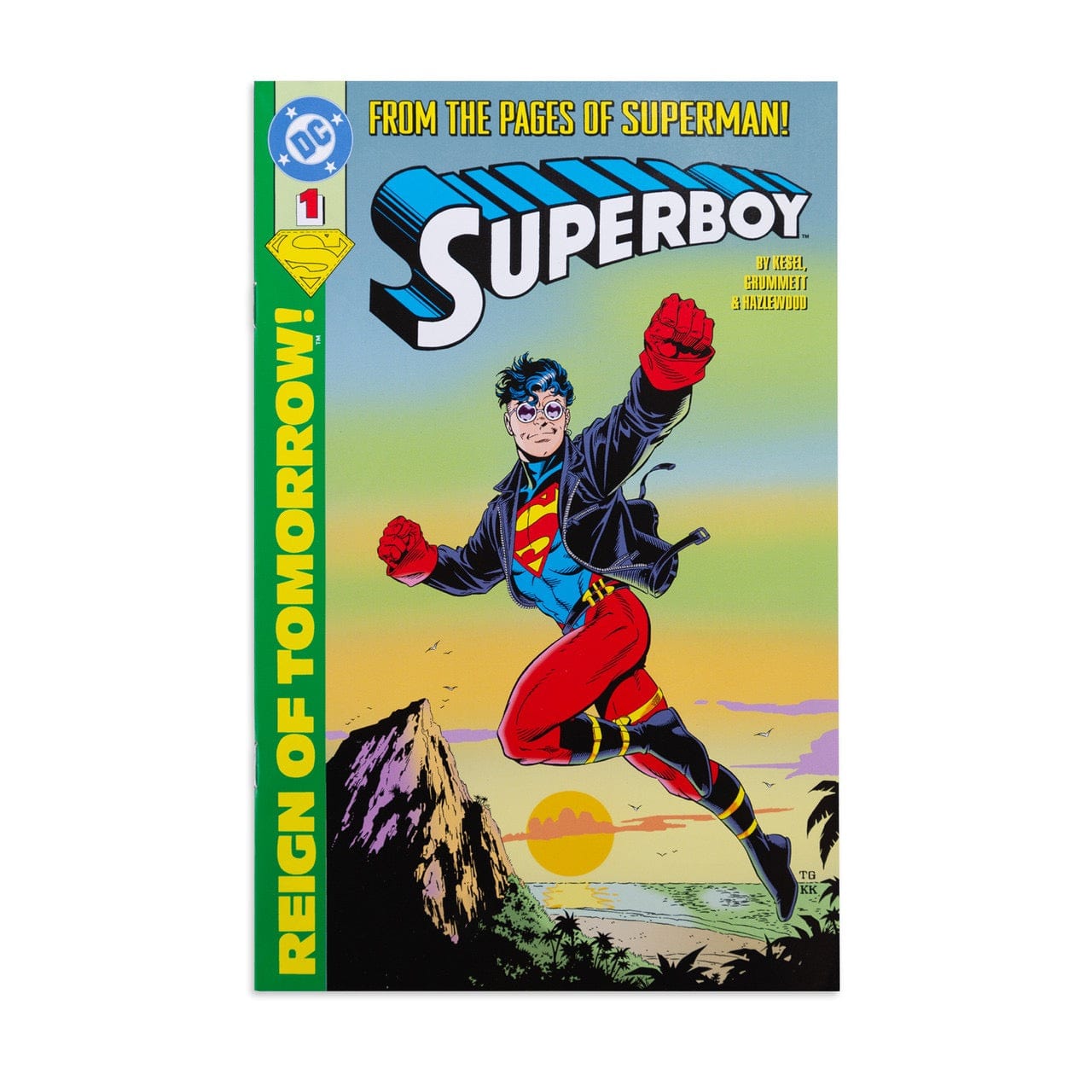 McFarlane Toys DC Page Punchers Superboy #1 Superboy 7-inch Action Figure with Comic Book
