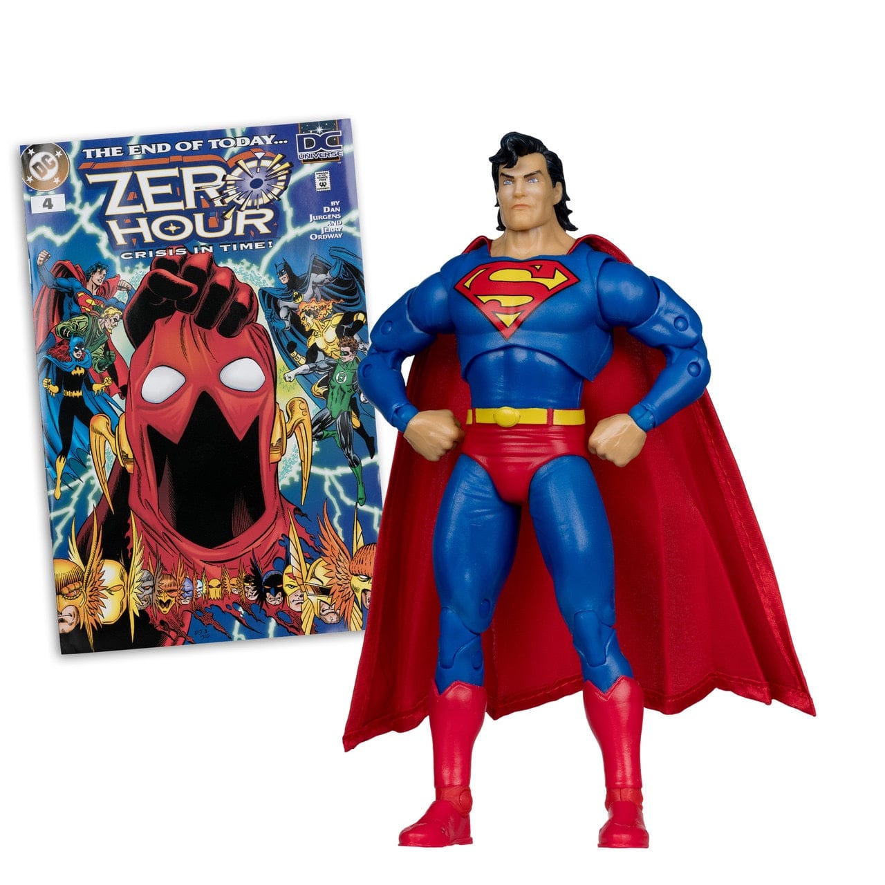 McFarlane Toys DC Page Punchers Zero Hour: Crisis in Time Superman 7-inch Action Figure with Comic Book