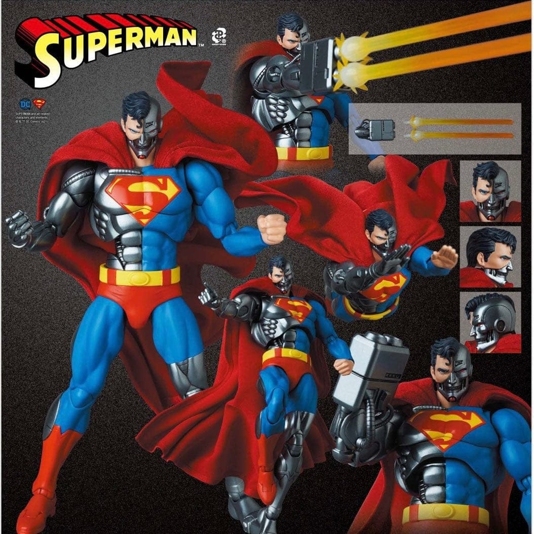 Medicom Toy MAFEX No. 164 The Return of Superman Cyborg Superman Action Figure