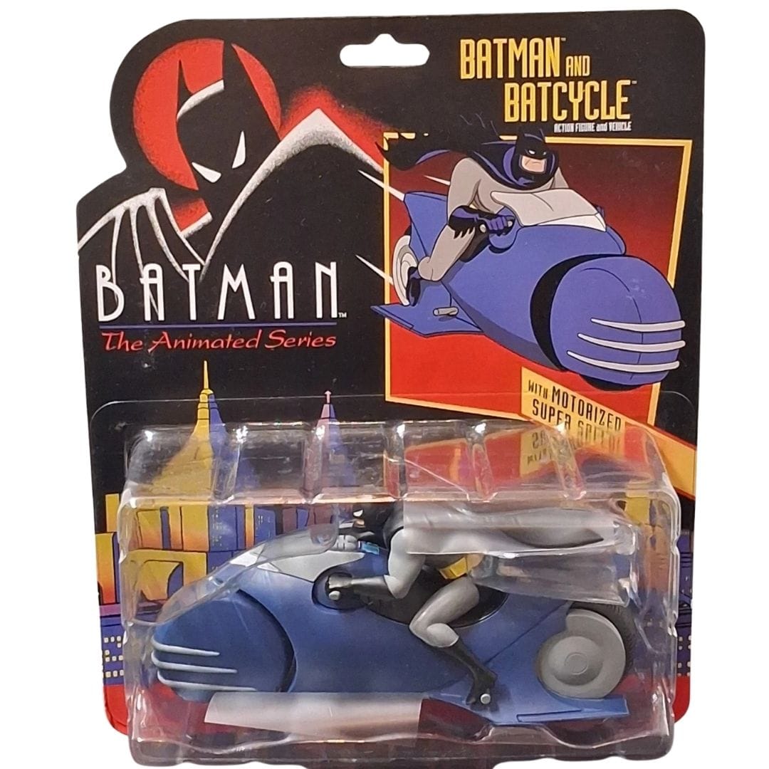 Mezco Toyz 5 Points Batman: The Animated Series Batman and Batcycle Figure Set