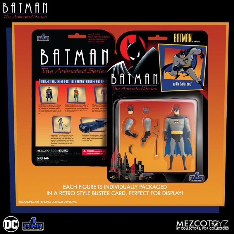 Mezco Toyz 5 Points Batman: The Animated Series Deluxe Set of 4 Action Figures