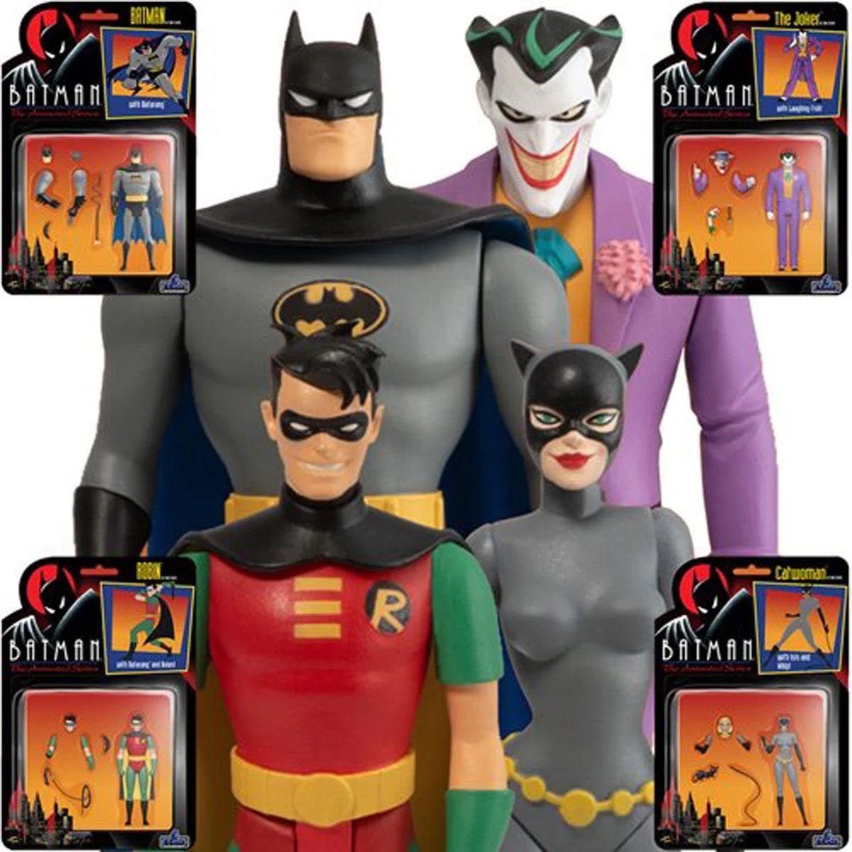 Mezco Toyz 5 Points Batman: The Animated Series Deluxe Set of 4 Action Figures