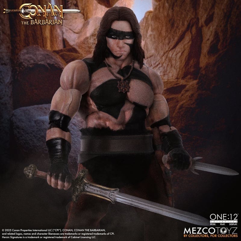 Mezco Toyz One:12 Collective Conan The Barbarian (1982): Conan War Paint Edition Action Figure
