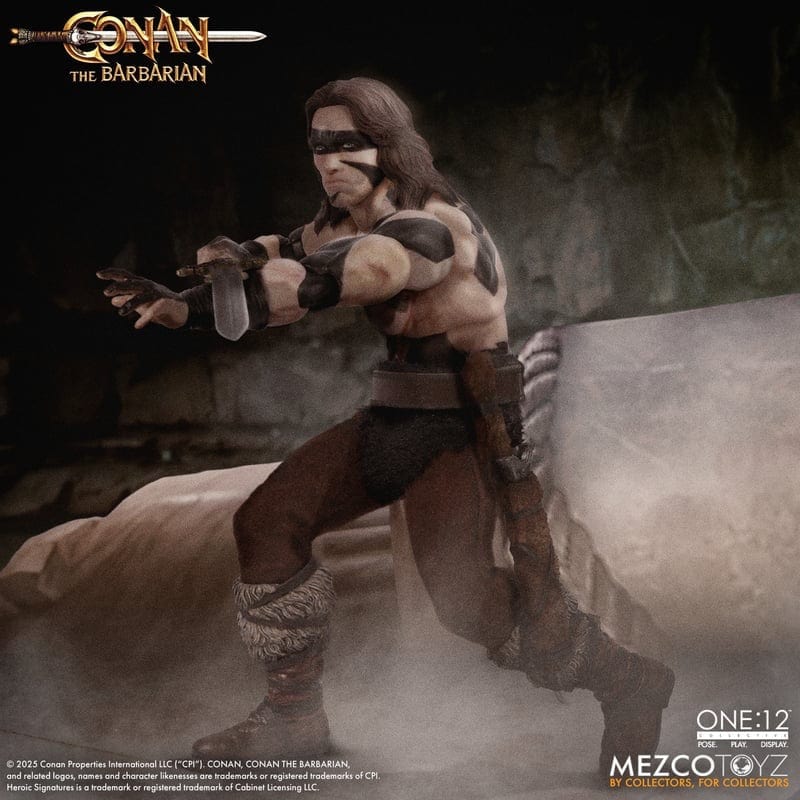 Mezco Toyz One:12 Collective Conan The Barbarian (1982): Conan War Paint Edition Action Figure