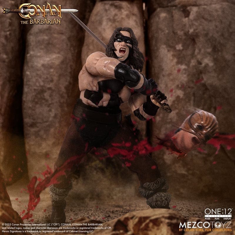 Mezco Toyz One:12 Collective Conan The Barbarian (1982): Conan War Paint Edition Action Figure