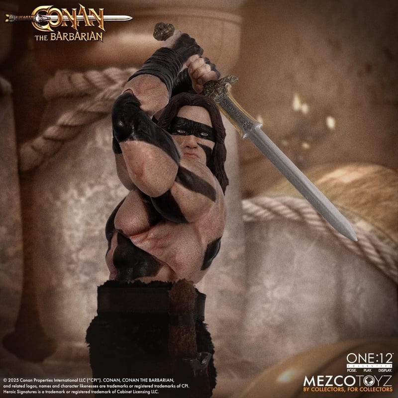 Mezco Toyz One:12 Collective Conan The Barbarian (1982): Conan War Paint Edition Action Figure