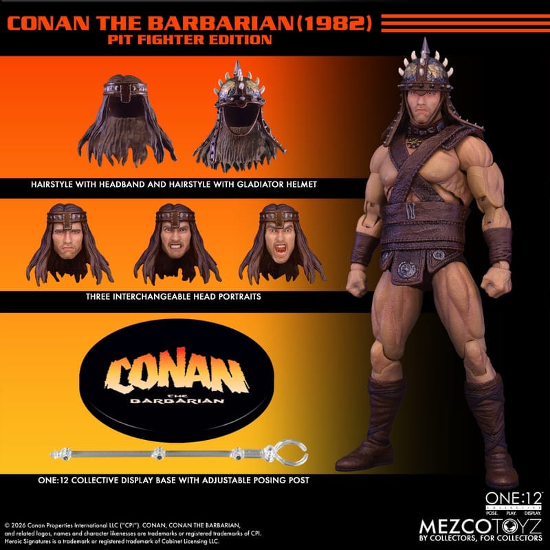 Mezco Toyz One:12 Collective Conan The Barbarian (1982): Pit Fighter Edition Action Figure