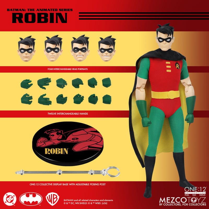 Mezco Toyz One:12 Collective DC Universe Batman: The Animated Series Robin Action Figure