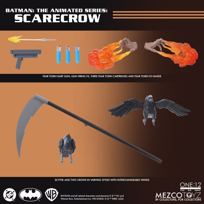 Mezco Toyz One:12 Collective DC Universe Batman: The Animated Series Scarecrow Action Figure