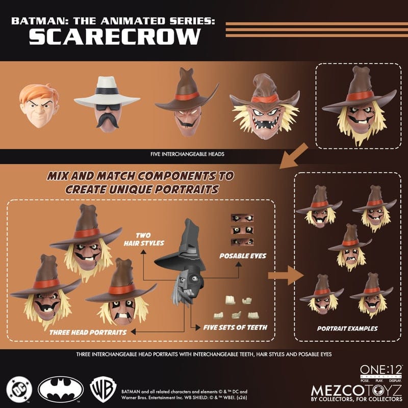 Mezco Toyz One:12 Collective DC Universe Batman: The Animated Series Scarecrow Action Figure