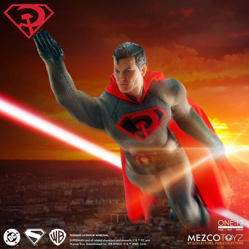 Mezco Toyz One:12 Collective DC Universe Superman Red Son Edition Action Figure