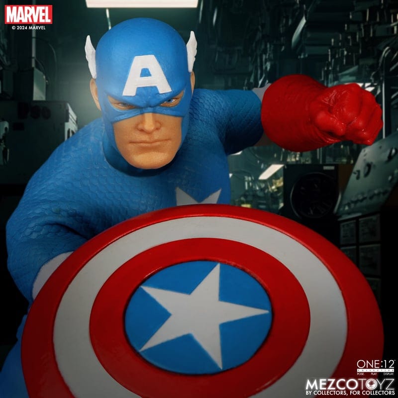Mezco Toyz One:12 Collective Marvel Universe Captain America (Silver Age Edition) Action Figure