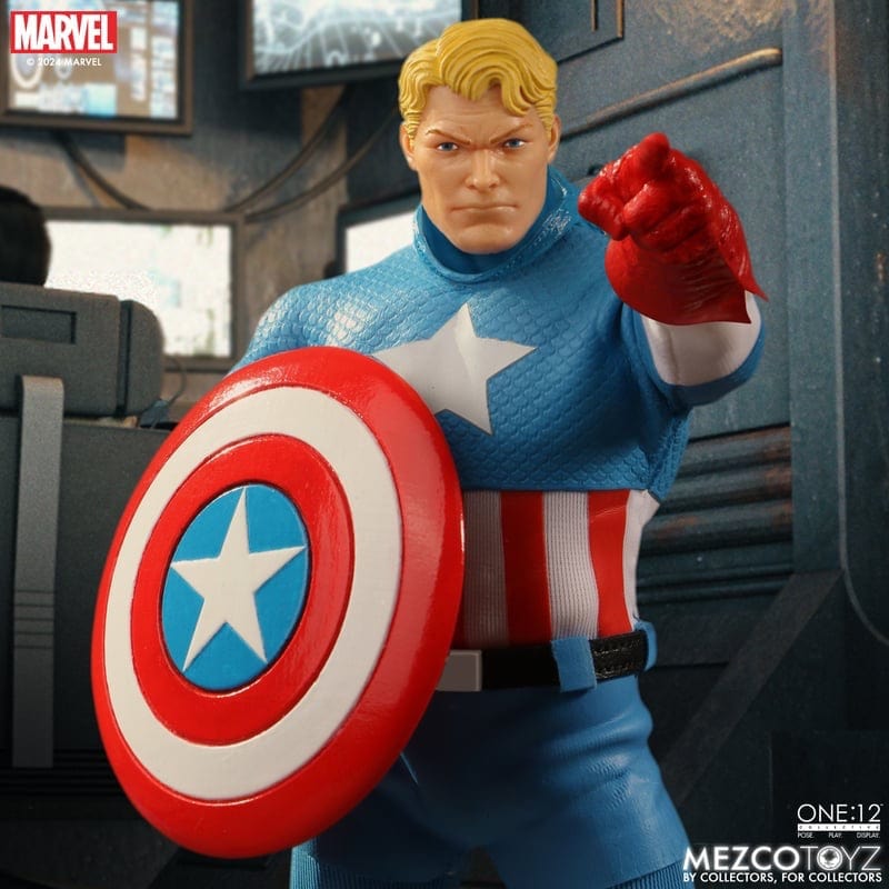 Mezco Toyz One:12 Collective Marvel Universe Captain America (Silver Age Edition) Action Figure