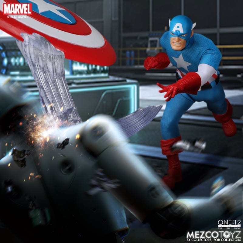 Mezco Toyz One:12 Collective Marvel Universe Captain America (Silver Age Edition) Action Figure