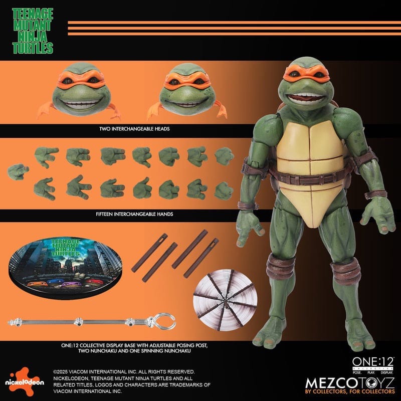 Mezco Toyz One:12 Collective Teenage Mutant Ninja Turtles (1990) Deluxe Boxed Action Figure Set