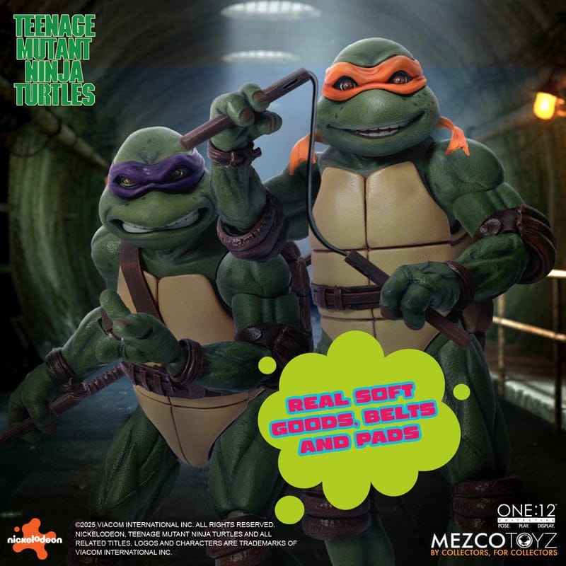 Mezco Toyz One:12 Collective Teenage Mutant Ninja Turtles (1990) Deluxe Boxed Action Figure Set
