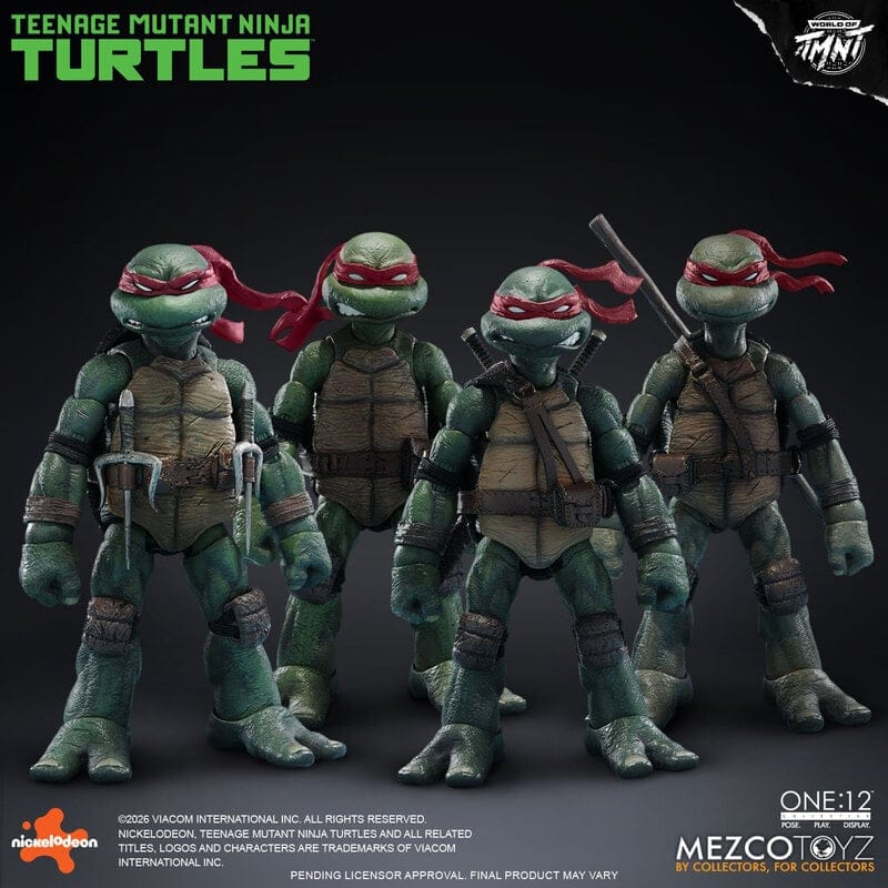 Mezco Toyz One:12 Collective Teenage Mutant Ninja Turtles Boxed Action Figure Set
