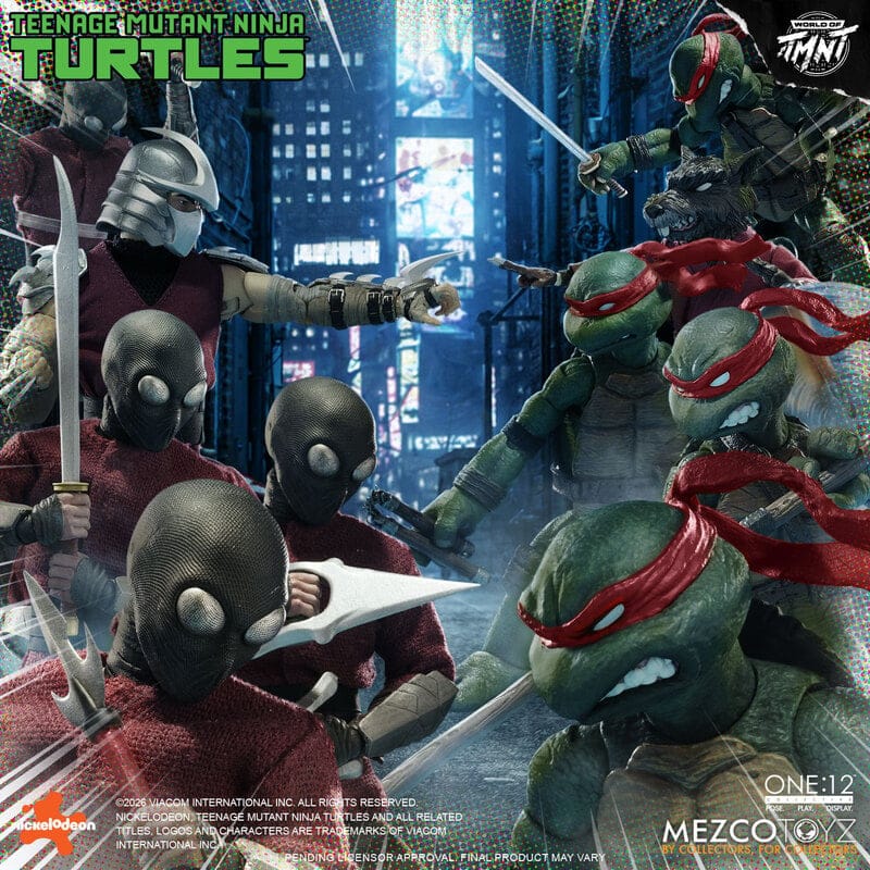 Mezco Toyz One:12 Collective Teenage Mutant Ninja Turtles Boxed Action Figure Set