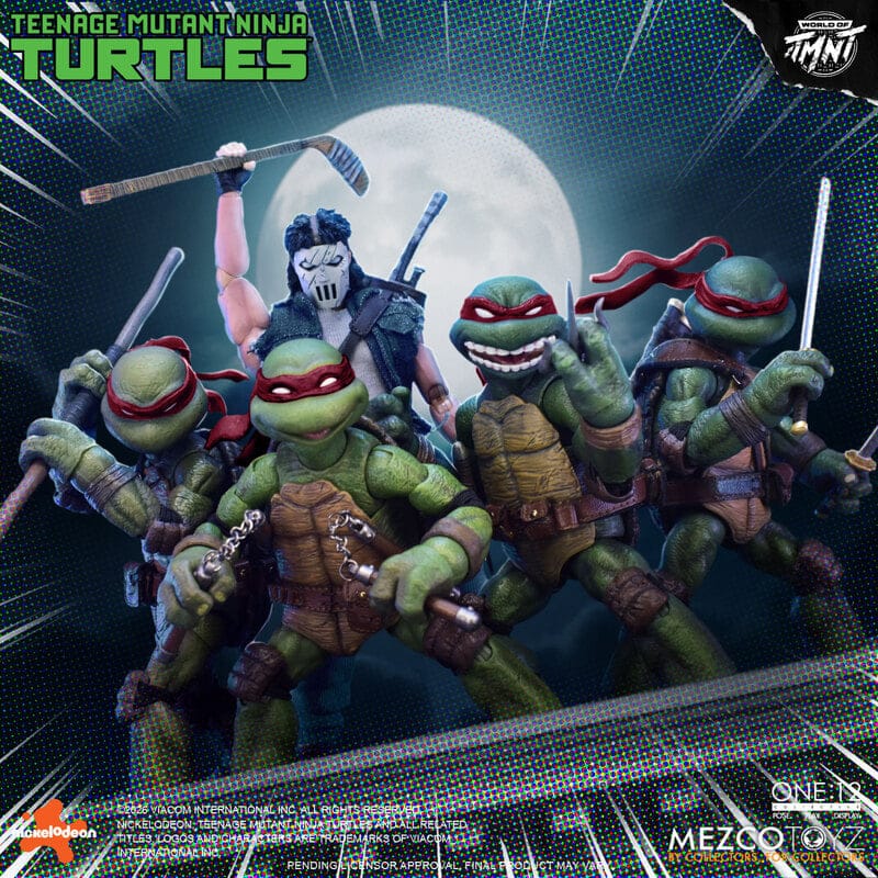 Mezco Toyz One:12 Collective Teenage Mutant Ninja Turtles Boxed Action Figure Set
