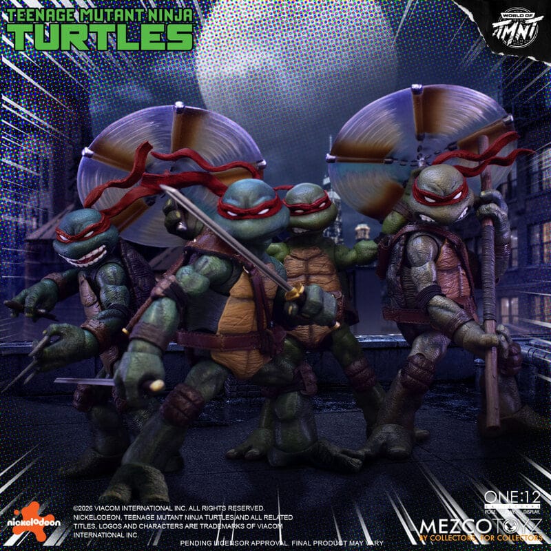 Mezco Toyz One:12 Collective Teenage Mutant Ninja Turtles Boxed Action Figure Set