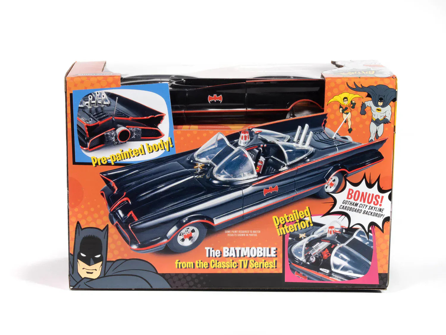 Round 2 Polar Lights Batman Classic TV Series Batmobile 1:25 Scale Snap Model Kit