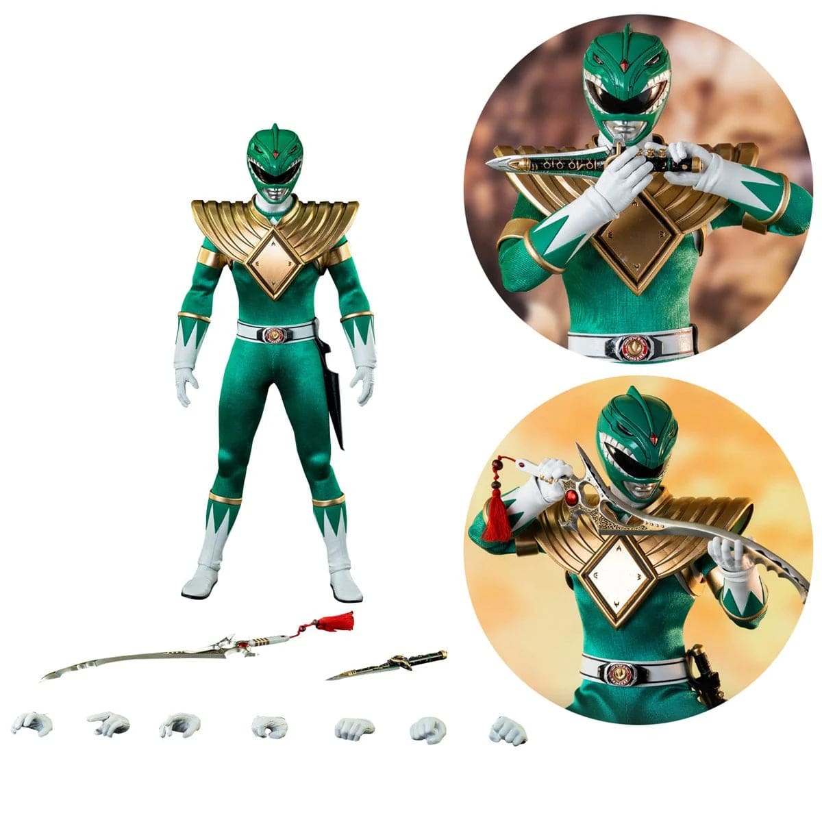 Si-Fi Toys Mighty Morphin Power Rangers Green Ranger 1:6 Scale Action Figure